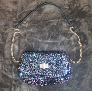 Sequin Chain Shoulder Bag